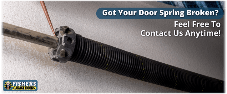 Broken Garage Door Spring Fishers